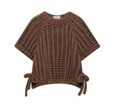 Women's Side Bow Knitted Pullover