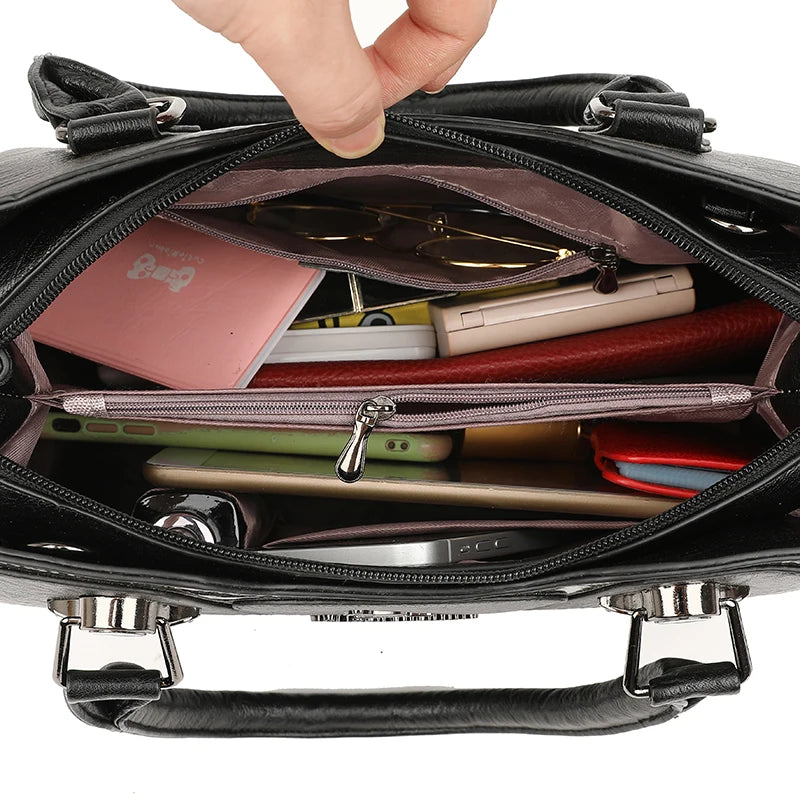Classic Leather Crossbody Bag