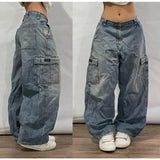 Embroidered Y2K Harajuku Baggy Jeans