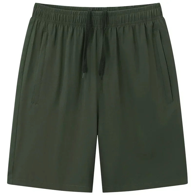 Men's Plus Size Casual Ice Silk Shorts 7XL–8XL Quick Dry