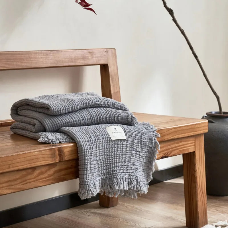 Soft Cotton Throw Blanket