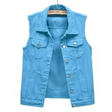 Elegant Vintage Denim Vest for Women