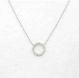 Women’s Golden Crystal Circle Necklace