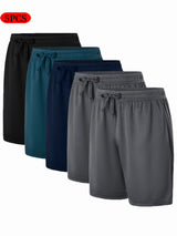 Men 5pcs Casual Shorts Pack