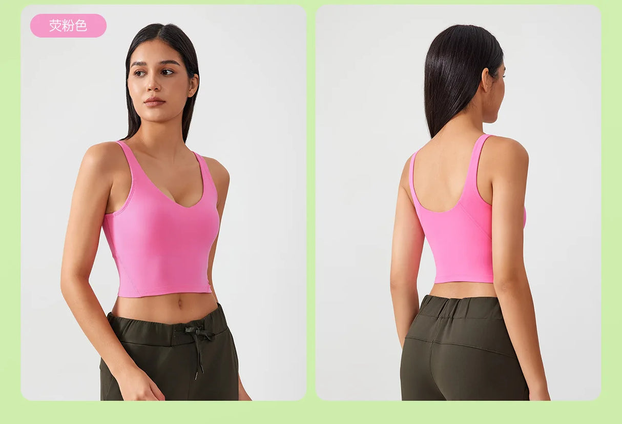 Women Shockproof Sports Bra Crop Top