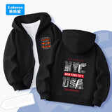 Brooklyn Print Zip-Up Hoodie