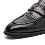 Men’s Black PU Leather Loafers