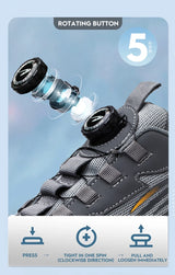 Men Rotating Button Safety Sneakers
