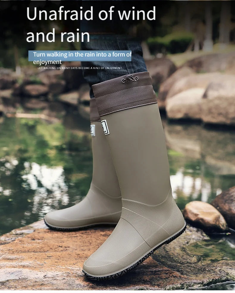 Men’s High-Top Waterproof Rain Boots