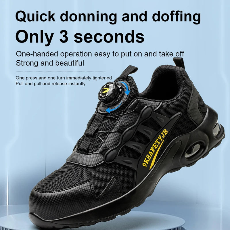 Men Air Cushion Safety Sneakers