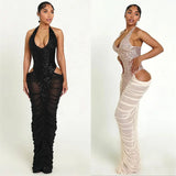 Women's Sequin Bodycon Maxi Dress