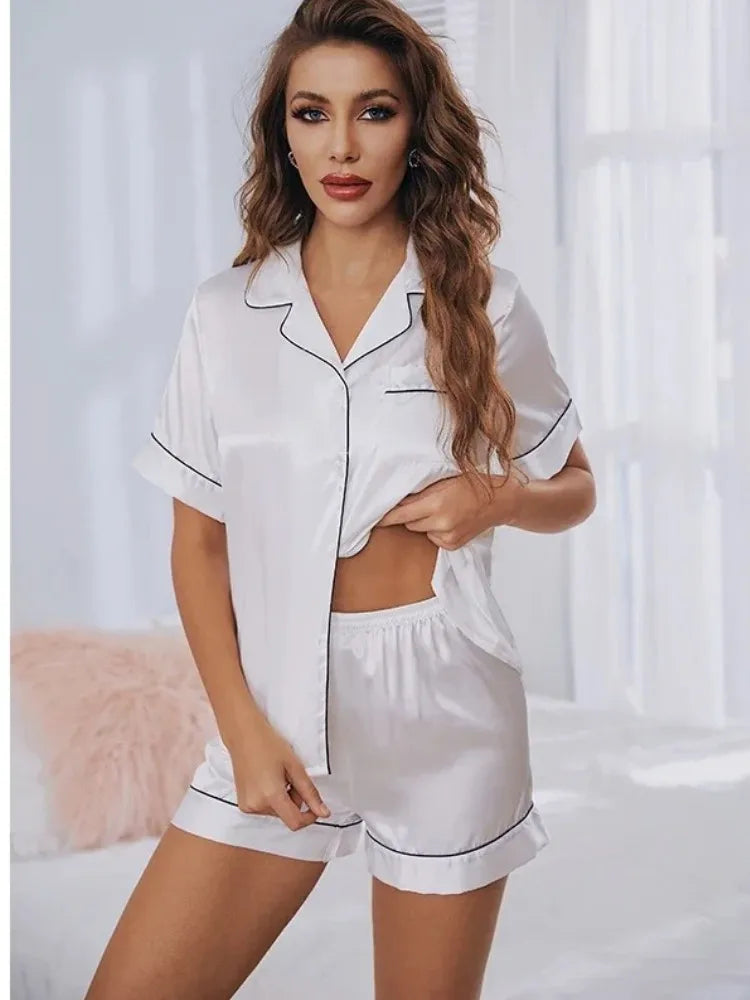 Luna Luxe Satin Pajama Set
