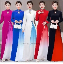 2025 Korean Hanbok Dress in vibrant colors, full sleeve floral costume for women, showcasing traditional Asia & Pacific fashion.