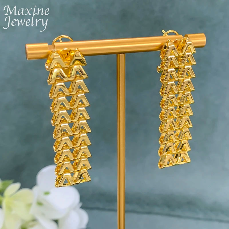 18K Gold Plated Bridal Jewelry Set