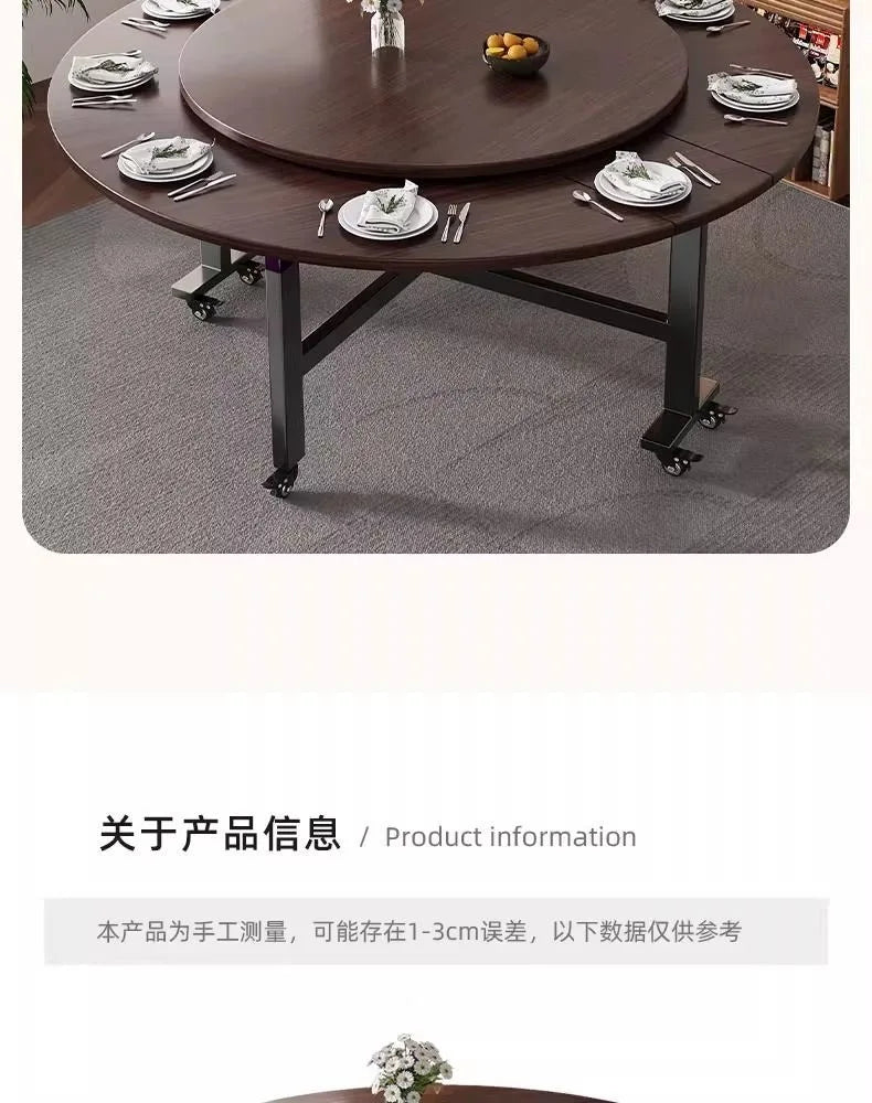 Foldable Round Dining Table