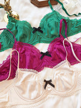 Women Ice Silk Push Up Set