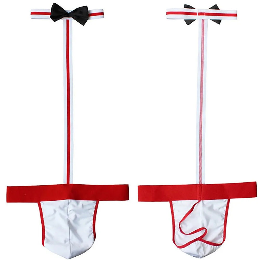 Men’s Bowknot Mankini Thong