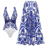 Vintage Print One Piece