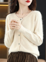 Women's Mink Cashmere Knit Cardigan