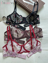 French Lace Push Up Bra Set