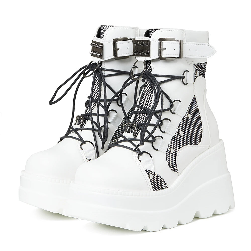 Gothic Platform Combat Boots