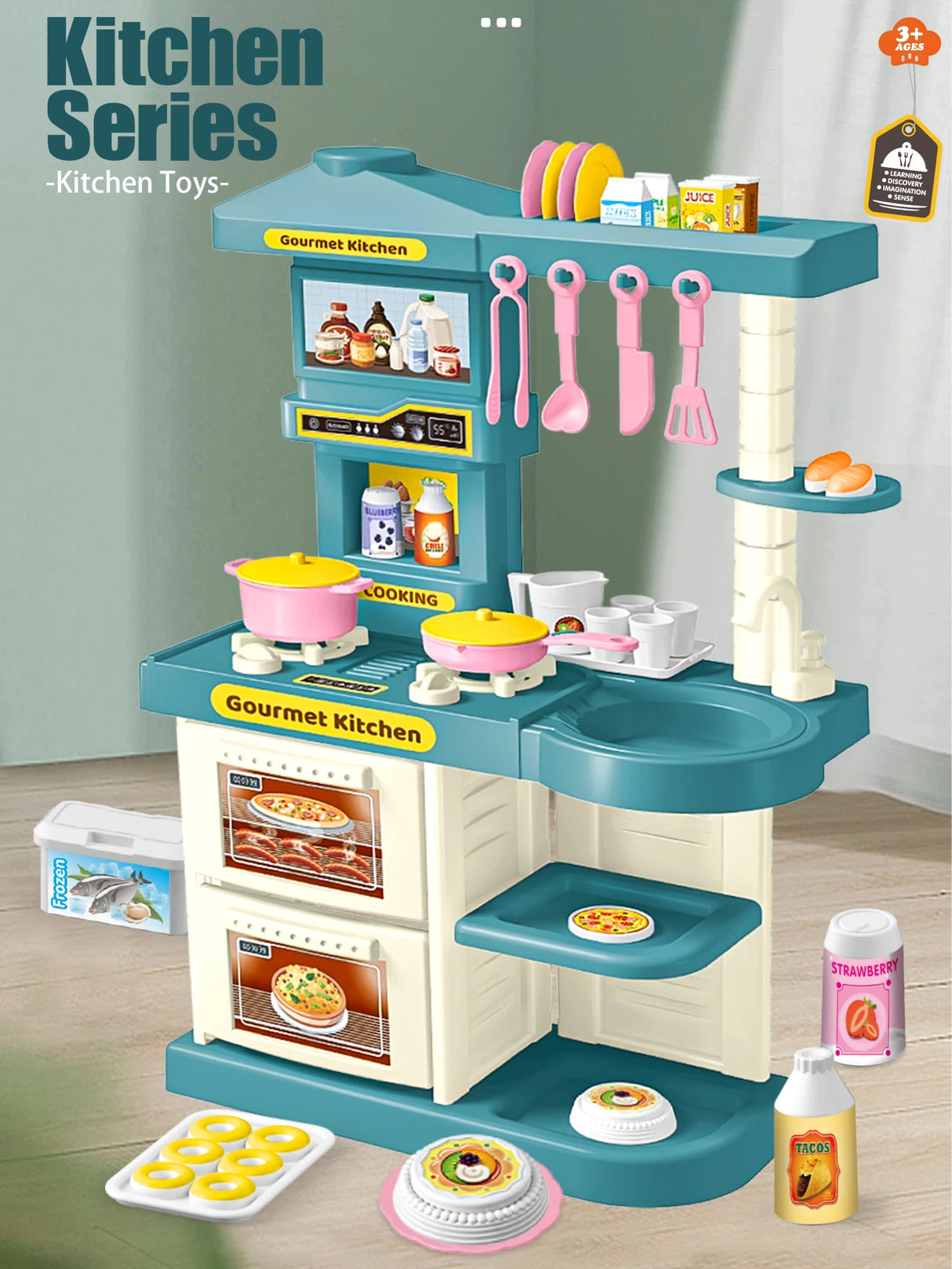 Kids Play Kitchen Accessories Set