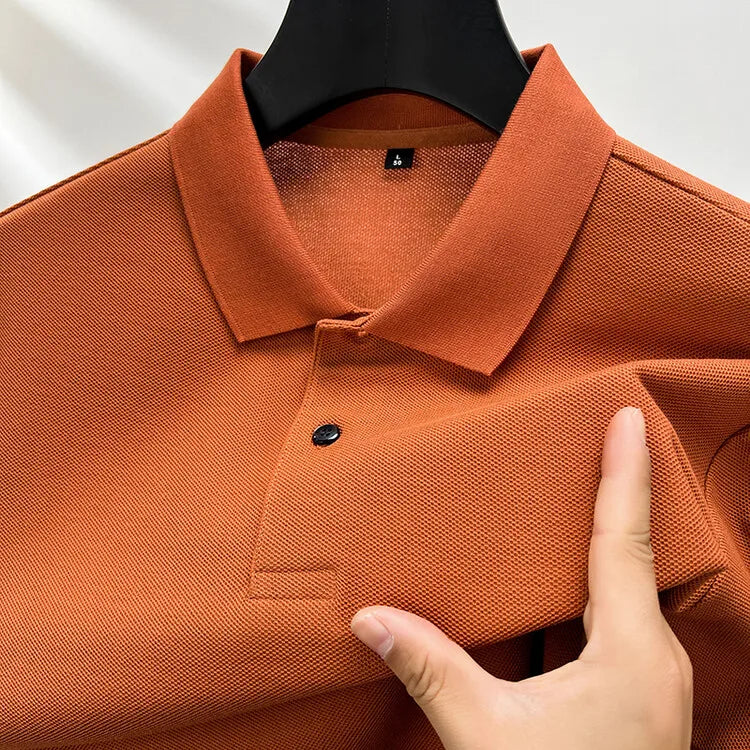 Men Cotton Breathable Polo Shirt
