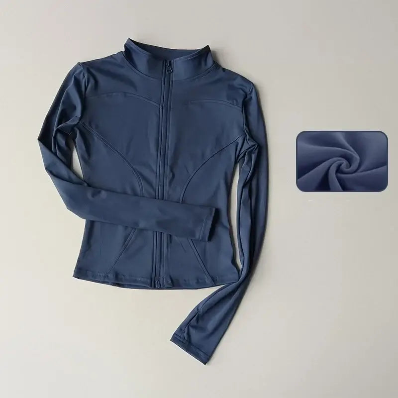Women Quick Dry Zipper Sports Jacket