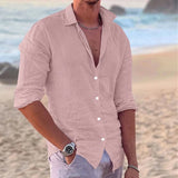 Men Cotton Linen Shirt