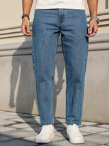 Men's Classic Blue Loose Jeans Plus Size