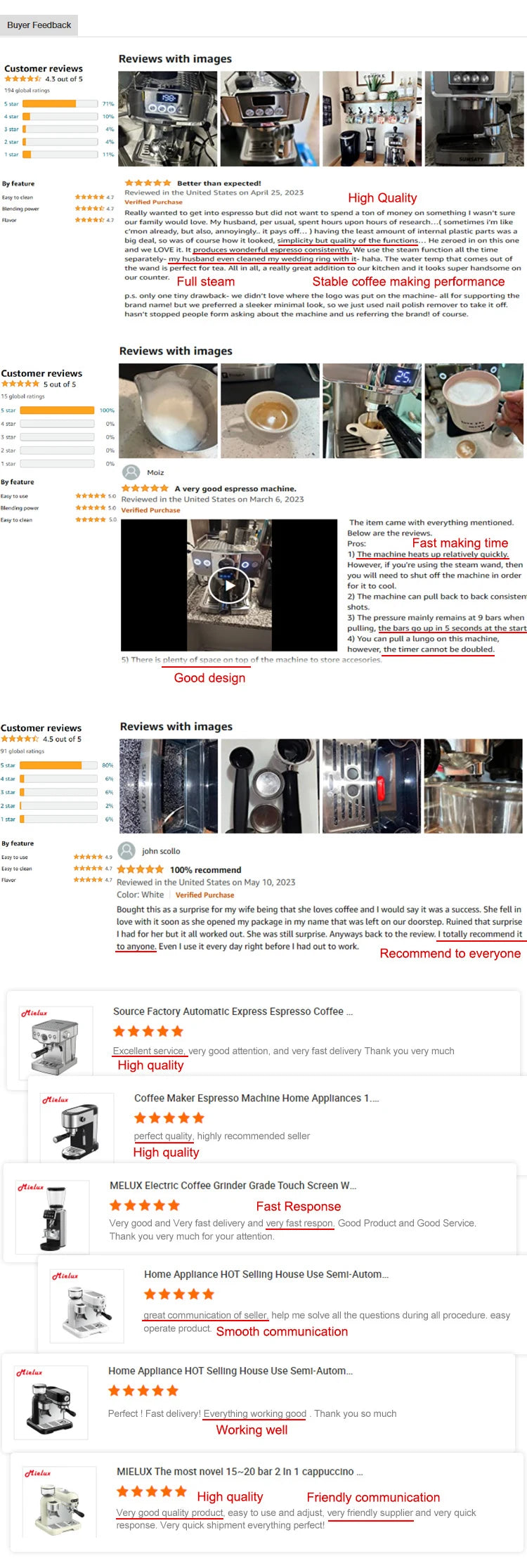 Semi-Automatic Espresso Coffee Machine
