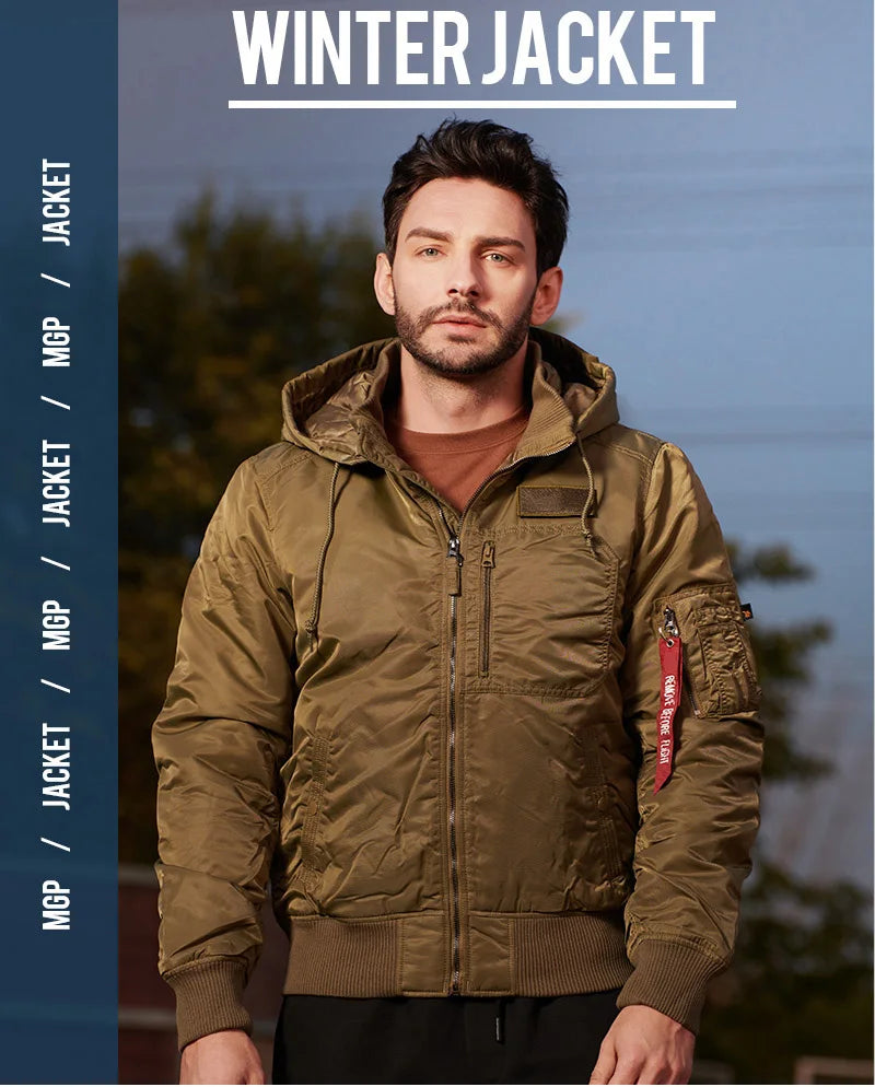 Men’s Padded Waterproof Winter Jacket