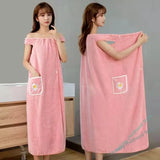 Cotton Wearable Bath Towel Wrap