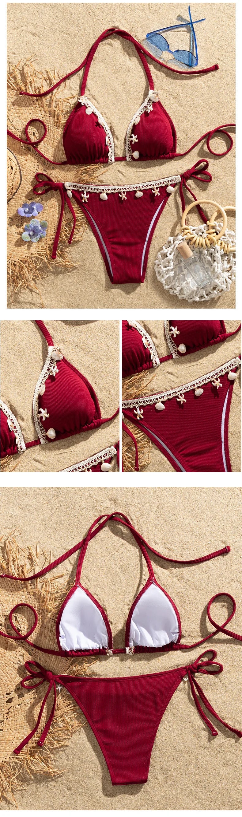 Sexy White Bikini Set