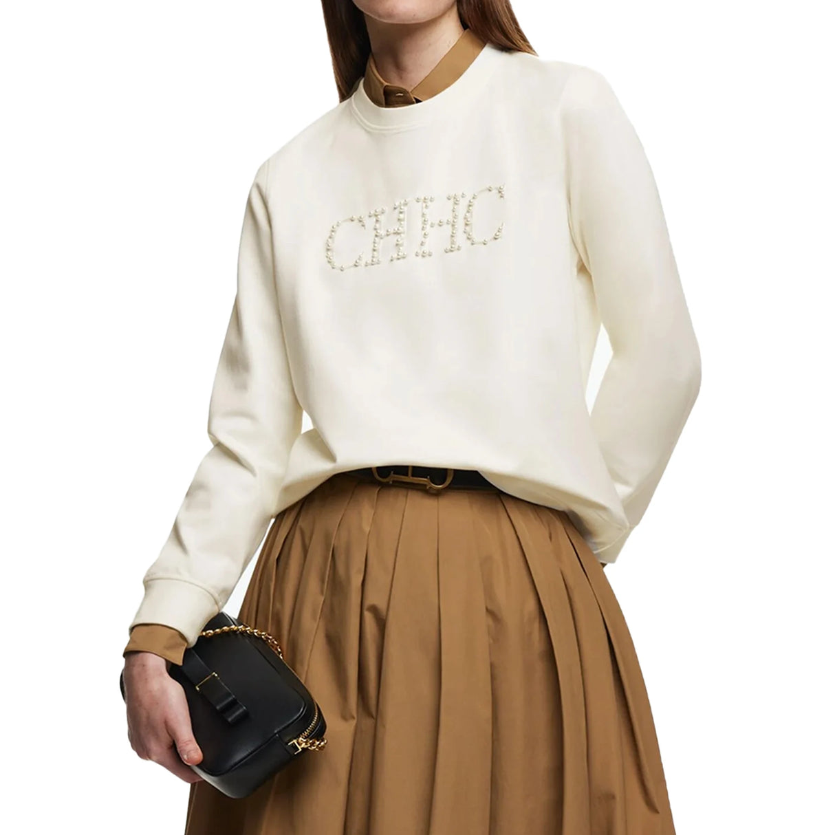 Pearl Embroidered Hoodie