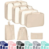 7-Piece Travel Packing Organizer Set – Folding Luggage Cubes