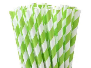 Grass Green Paper Straws (25pcs)