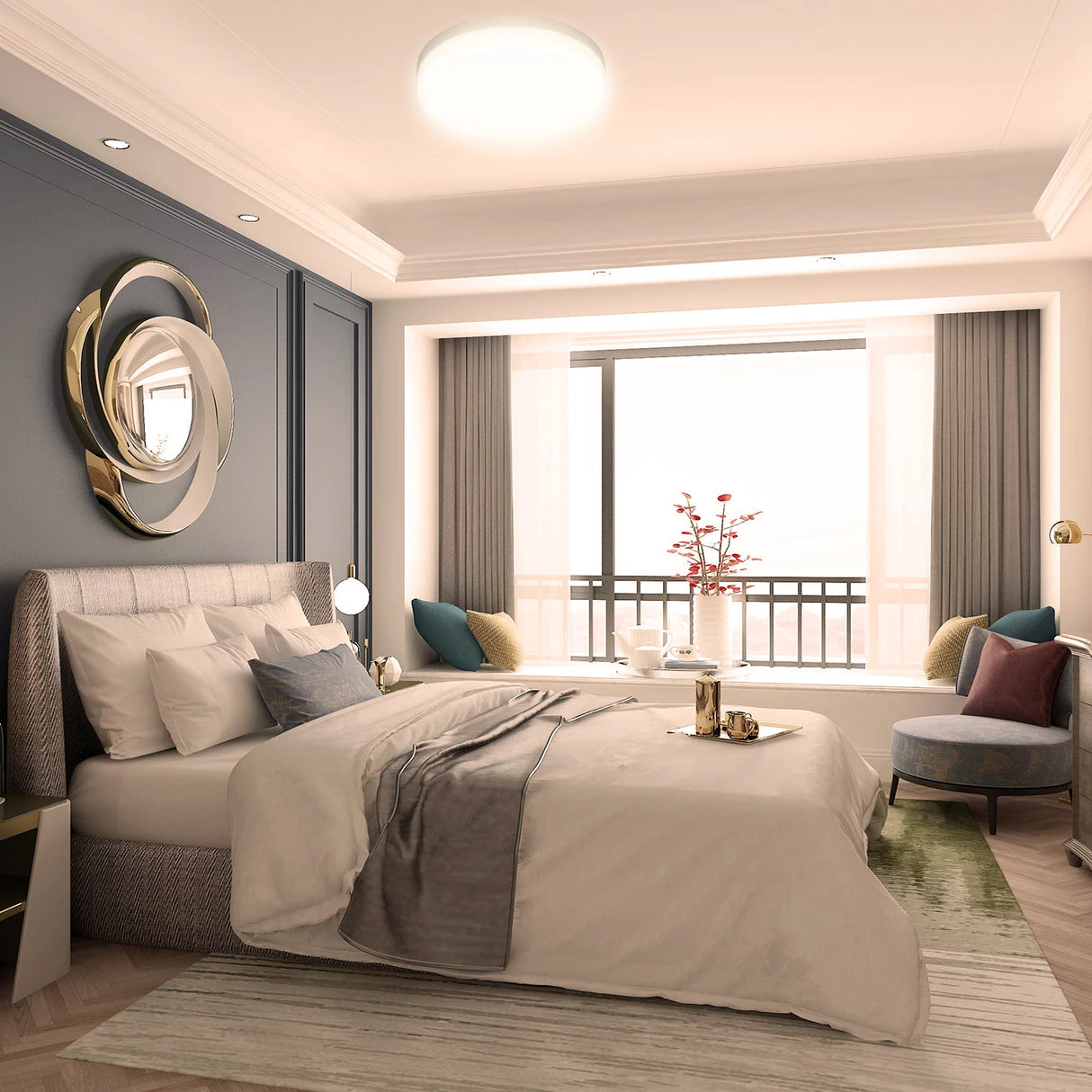 Round LED Ceiling Light Fixture