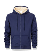 Men's Thick Fleece Zip Hoodie