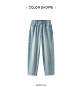 Women Vintage Cotton Wide Leg Jeans