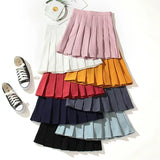 Women Harajuku Pleated Uniform Skirt