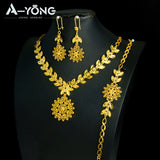 Dubai 21K Gold Plated Bridal Jewelry Set