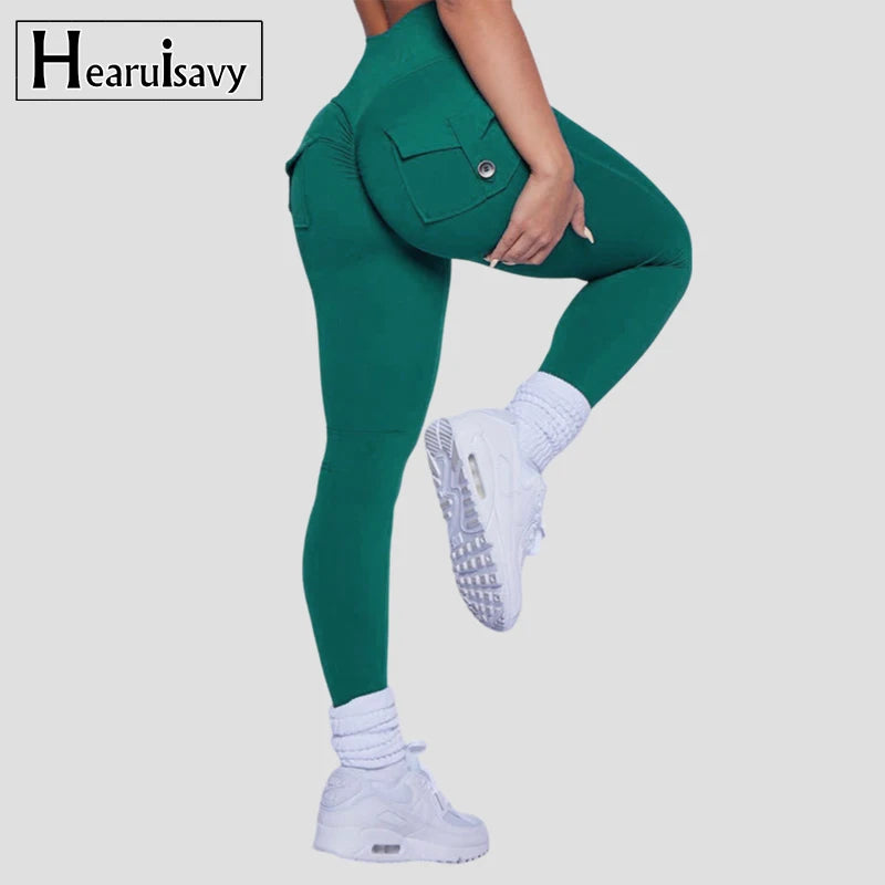 High Waist Push-Up Women's Yoga Pants – Sexy Pocket Workout Leggings