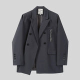 Gothiq™ – Chain Detail Streetwear Blazer (Harajuku Punk Style, Oversized Fit)