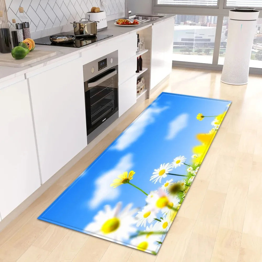 Fresh Flower Floor Mat