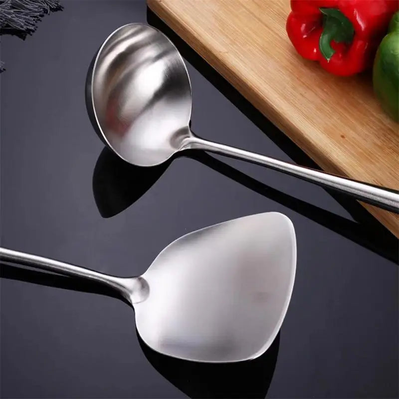 Iron Wok Spatula & Ladle Tool Set