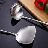 Iron Wok Spatula & Ladle Tool Set