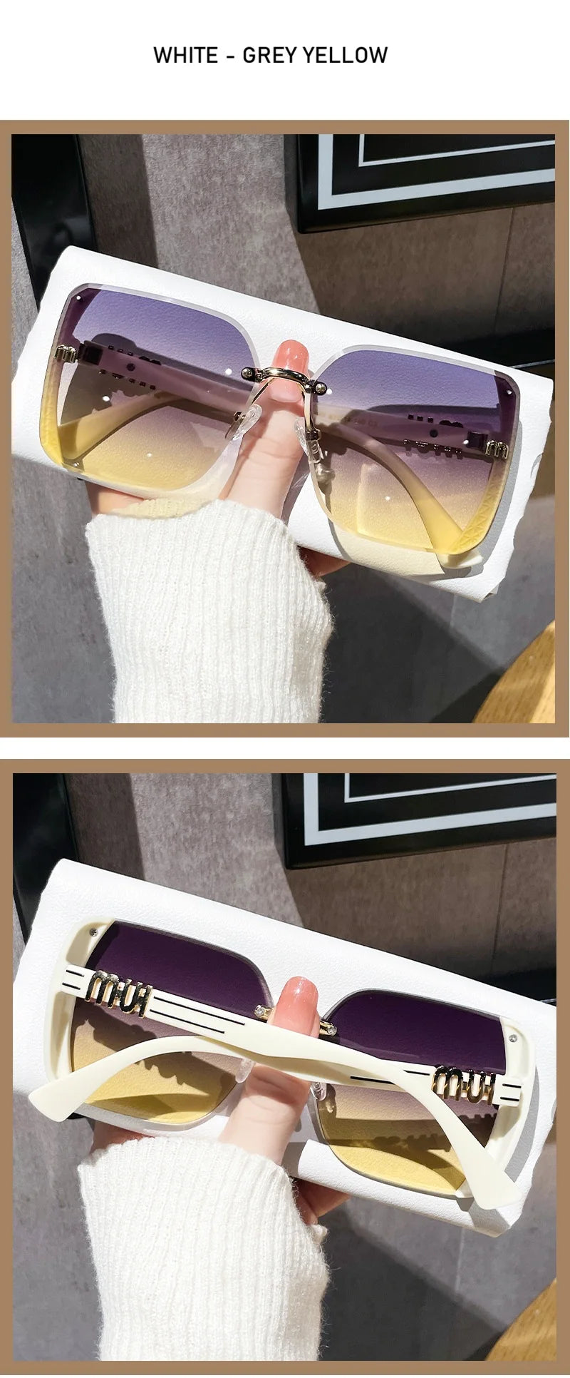 Premium Oversized Square Sunglasses