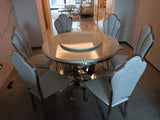 Rotating Metal Dining Table