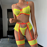 Lace Bra & Garter Set